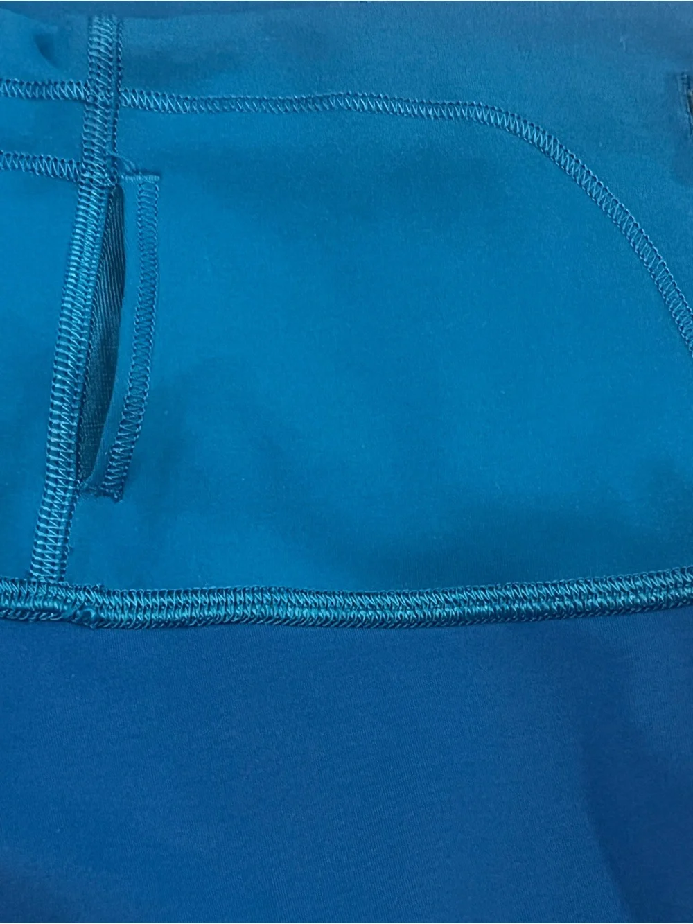 lululemon athletica Bright Blue High-Rise Leggings with Pink Side Logo